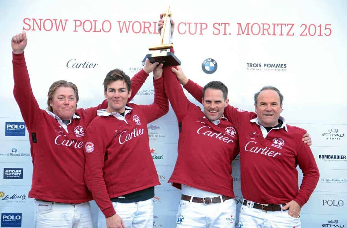 Team Cartier hat trick in Snow Polo World Cup